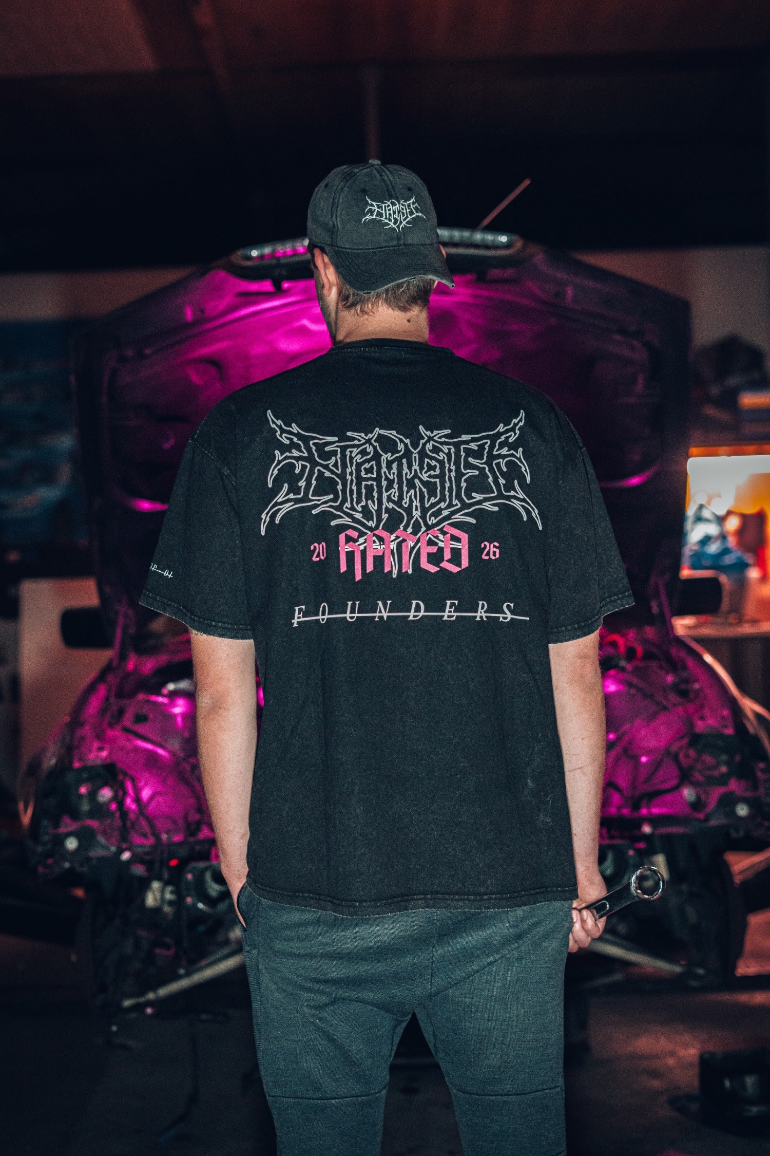 Limited Founders Tee - DROP 01 - Washed black